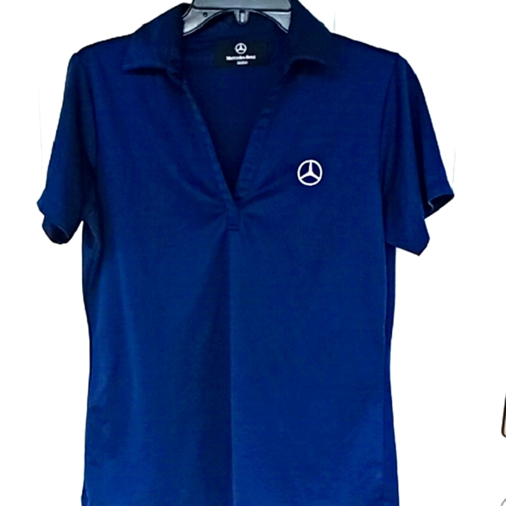 3 For$10 Mercedes-Benz Blue Polo Shirt - Picture 1 of 4